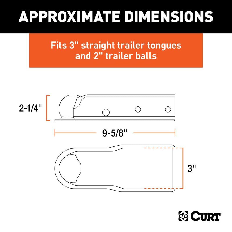 Load image into Gallery viewer, QuickPin No-Latch 2" Trailer Coupler (3" Channel, 3,500 lbs)