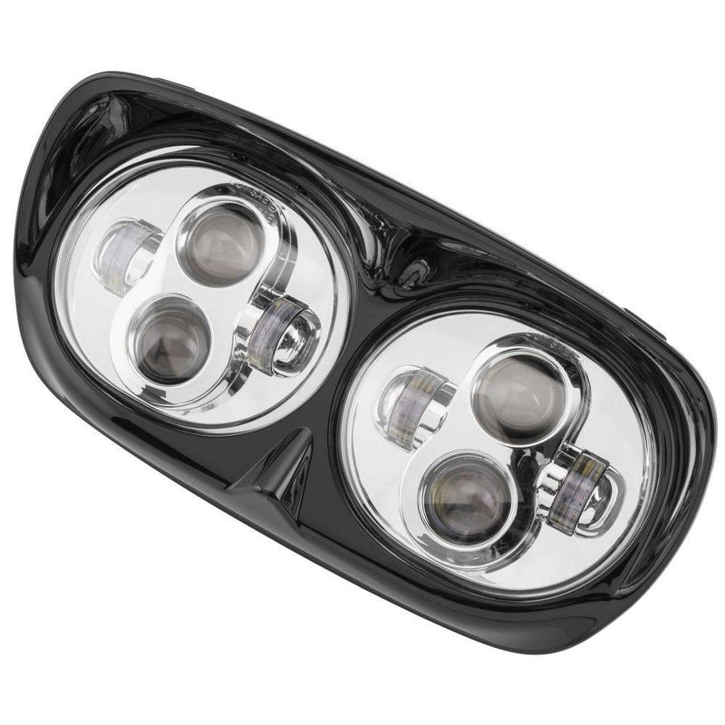 Load image into Gallery viewer, Letric Lighting Headlights For Road Glide Chrome/Black 80Watt Hi/Lo