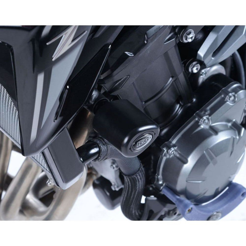 Load image into Gallery viewer, R&G Racing Black Aero Style Crash Protection Bobbins For 2017-2019 Kawasaki Z900 ZR900