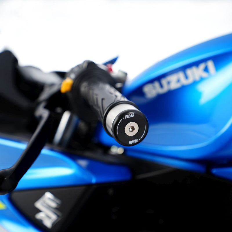 Load image into Gallery viewer, R&G Racing Black Bar End Sliders For 2017-2024 Suzuki GSX-R125