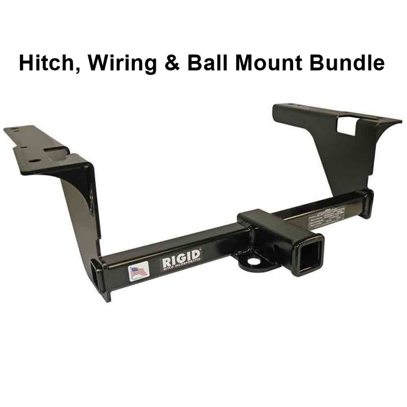 Load image into Gallery viewer, Rigid Hitch (R3-0397) Class III 2 Inch Receiver Trailer Hitch Bundle - Includes Ball Mount and Custom Wiring Harness fits 2010-2019 Subaru Outback Wagon (Except Sport)