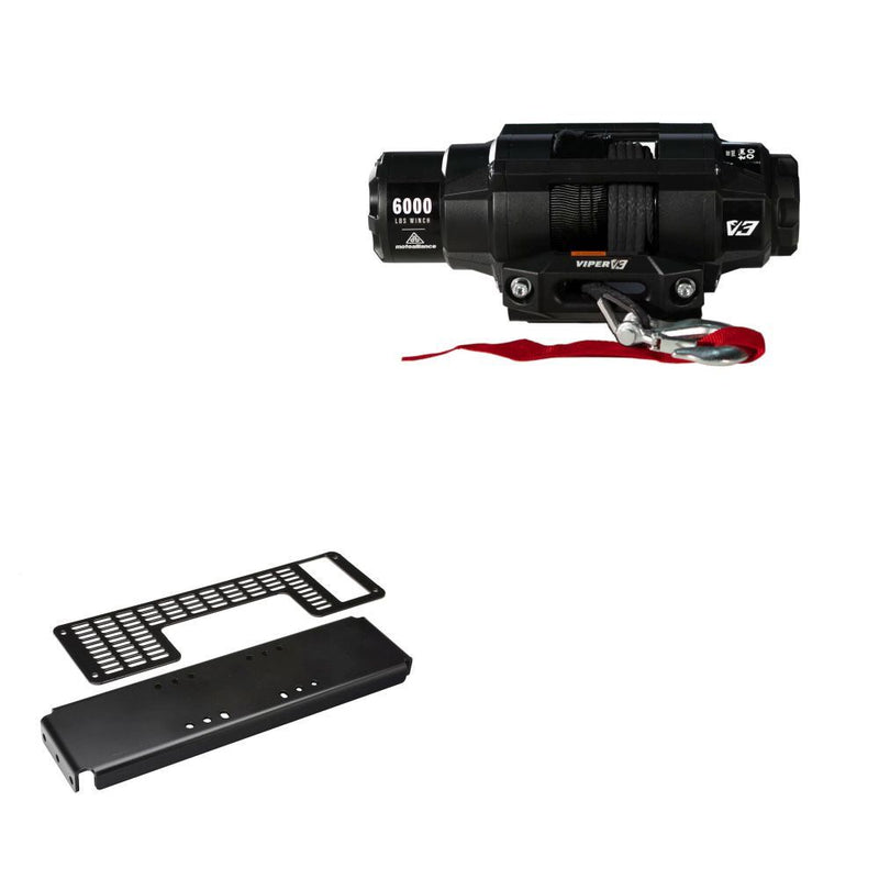 Load image into Gallery viewer, Viper 6000lbs V3 Winch Black Rope With Mount For Polaris Ranger XP 1000 2005-2008