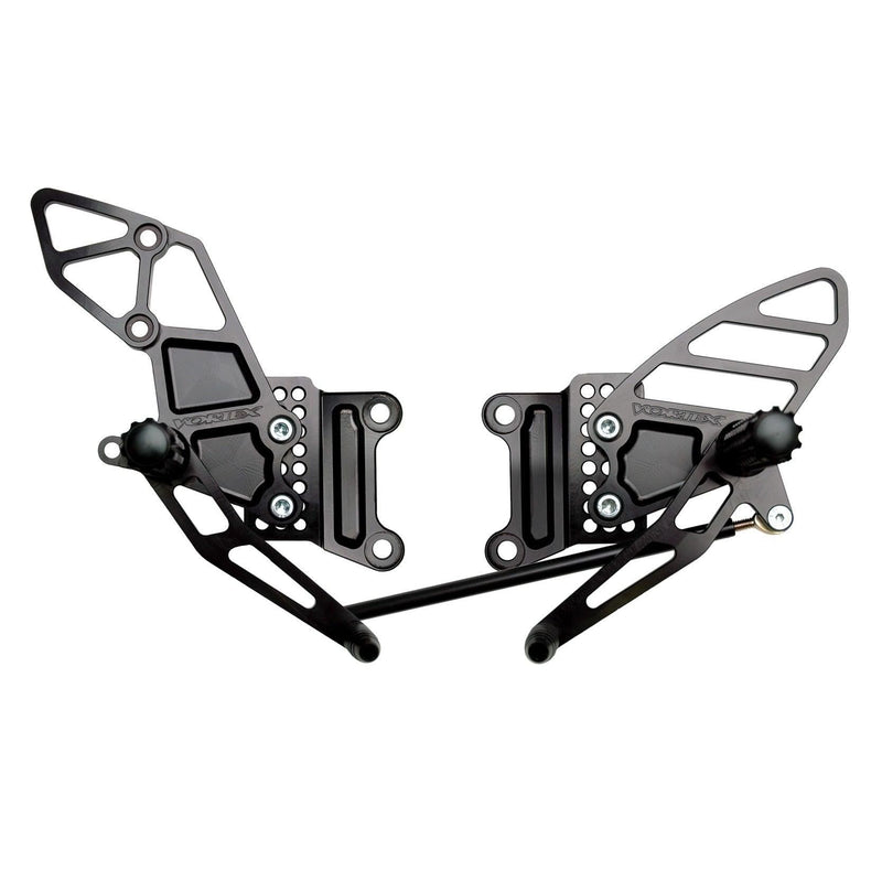 Load image into Gallery viewer, Vortex Racing Adjustable Rear Set Black - RS406K
