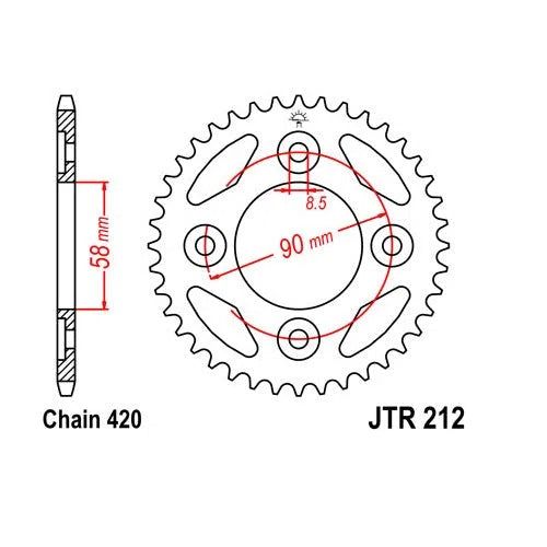 Load image into Gallery viewer, Steel Rear Sprocket 35T for Street HONDA Grom 2014-2016