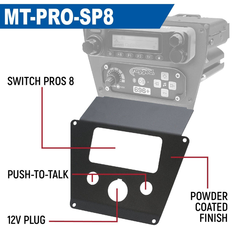 Load image into Gallery viewer, Rugged Radios Lower Accessory Panel for Polaris Polaris RZR PRO XP, RZR Turbo R, and RZR PRO R Dash Mount Radio and Intercom