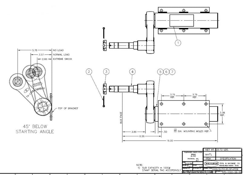 Load image into Gallery viewer, Reliable - 1,000 lbs Capacity - Pair of Torsional Stub Axles - 1" Straight Spindles
