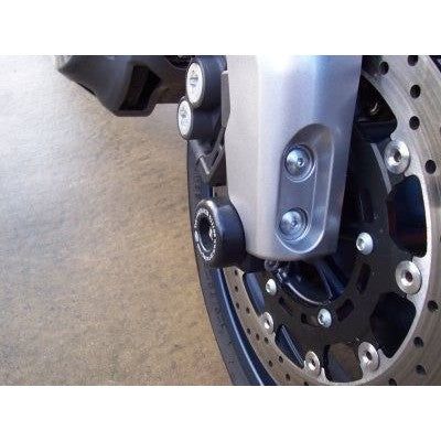 Load image into Gallery viewer, R&G Racing Black Fork Protectors For 2005-2012 Kawasaki ER-5 FP0049BK