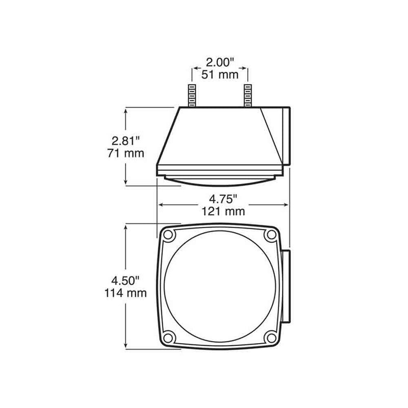 Load image into Gallery viewer, Submersible Square Trailer Tail Light - Left