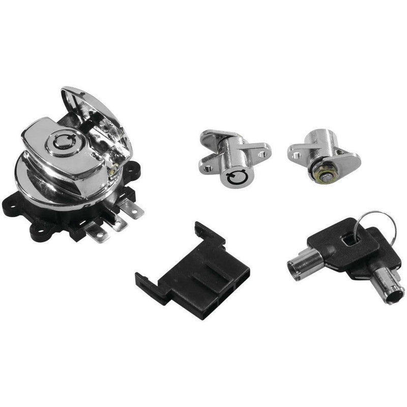 Load image into Gallery viewer, Bikers Choice Ignition Switch and Saddlebag Lock Kit For - 78404 Chrome