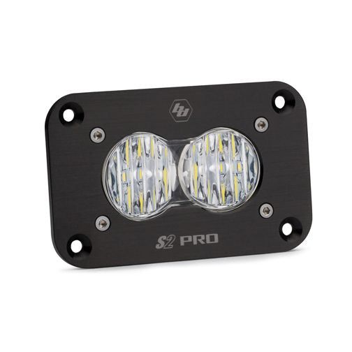 Load image into Gallery viewer, Baja Designs Auxiliary LED Light Pod Each Black Flush Mount S2 Pro Series Wide Cornering Pattern Clear Lens Universal 481005