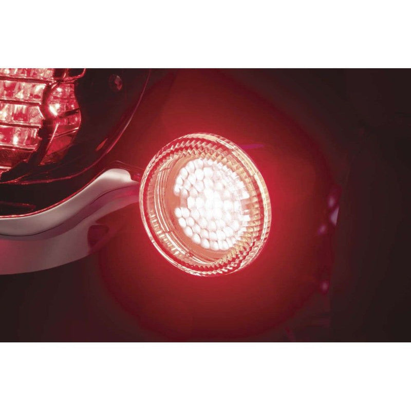 Load image into Gallery viewer, Kuryakyn LuminEZ LED Rear Turn Signal Inserts for Harley-Davidson Black 2939