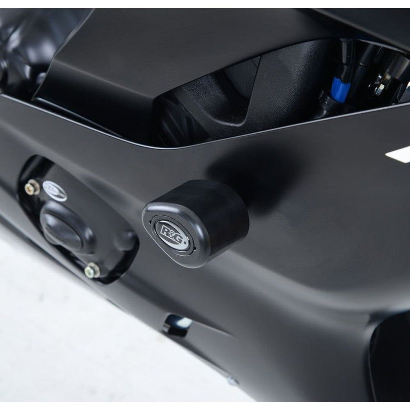 Load image into Gallery viewer, R&G Racing Black Aero Style Crash Protection Bobbins For 2017-2020 Yamaha YZF R6