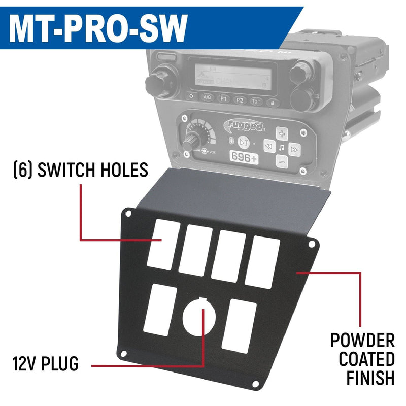 Load image into Gallery viewer, Rugged Radios Lower Accessory Panel for Polaris Polaris RZR PRO XP, RZR Turbo R, and RZR PRO R Dash Mount Radio and Intercom