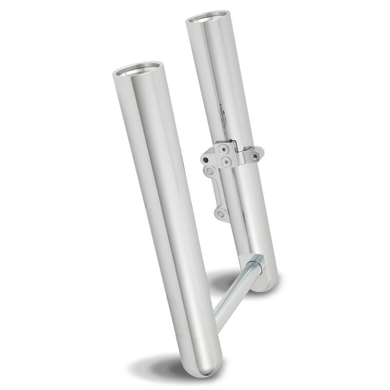 Load image into Gallery viewer, Arlen Ness Hot Fork Legs Lower Sliders Single Side Smooth Chrome Harley 00-07 FL