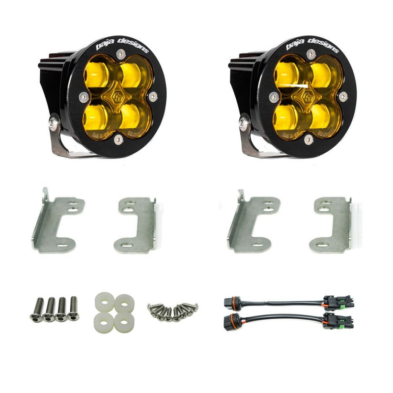 Load image into Gallery viewer, Baja Designs Fog Pocket Light Kit Squadron-R Series SAE Pattern Baja Amber Lens 447721