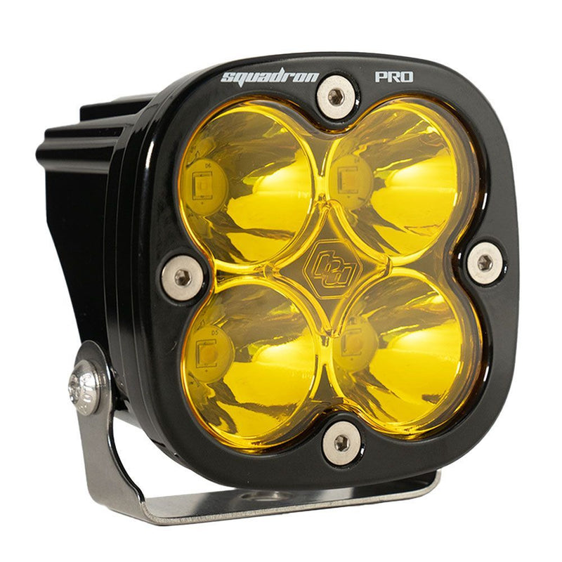 Load image into Gallery viewer, Baja Designs Auxiliary LED Light Pod Each Black Case Squadron Pro Series Spot Pattern Baja Amber Lens Universal 490011