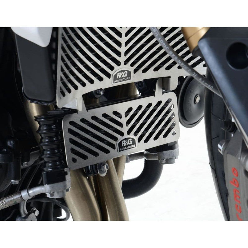 Load image into Gallery viewer, R&G Racing Stainless Steel Oil Cooler Guard For 2011-2012 Triumph Speed Triple
