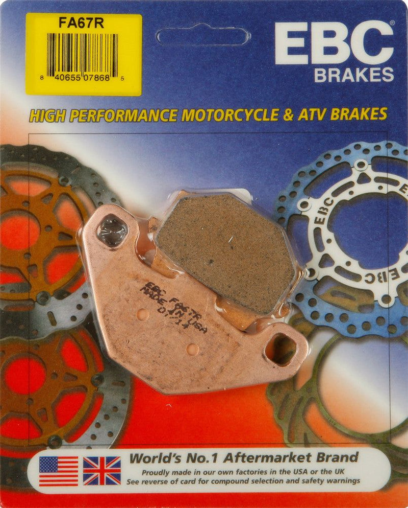 Load image into Gallery viewer, EBC 1 Pair Sintered R Series Heavy-Duty Brake Pads MPN FA67R