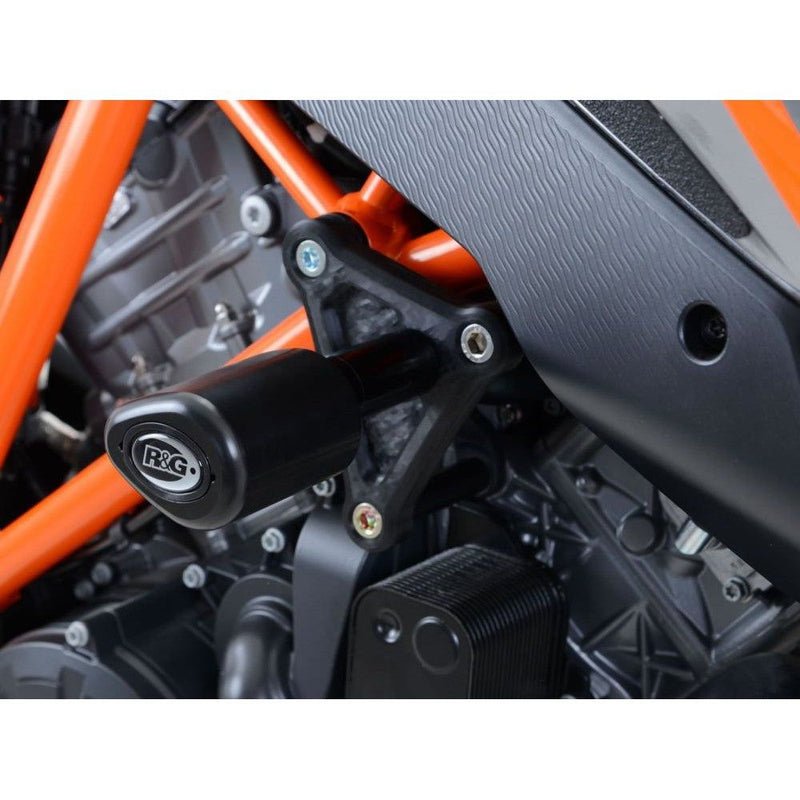 Load image into Gallery viewer, R&G Racing Black Aero Style Crash Protection Bobbins For 2016-2020 KTM 1290 Super Duke GT