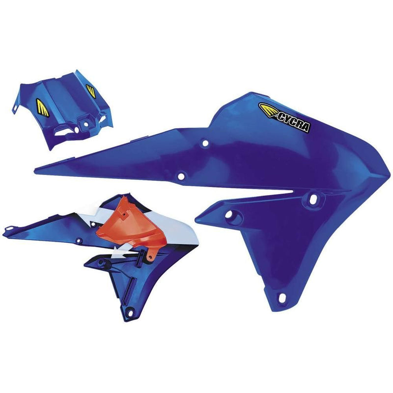 Load image into Gallery viewer, Cycra Powerflow Intake Radiator Shroud Blue - 1CYC-1778-62