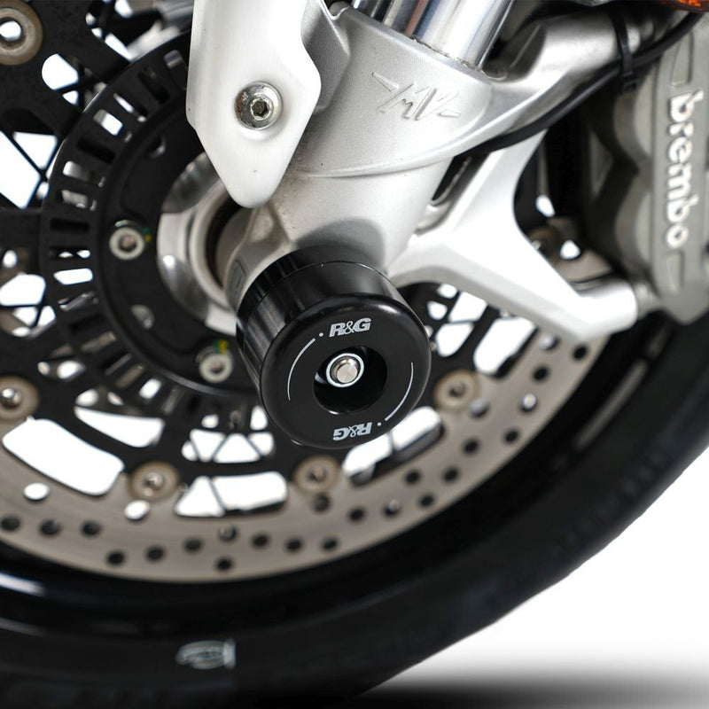 Load image into Gallery viewer, R&G Racing Black Fork Protectors For 2018-2019 MV Agusta Brutale 800 RR LH44