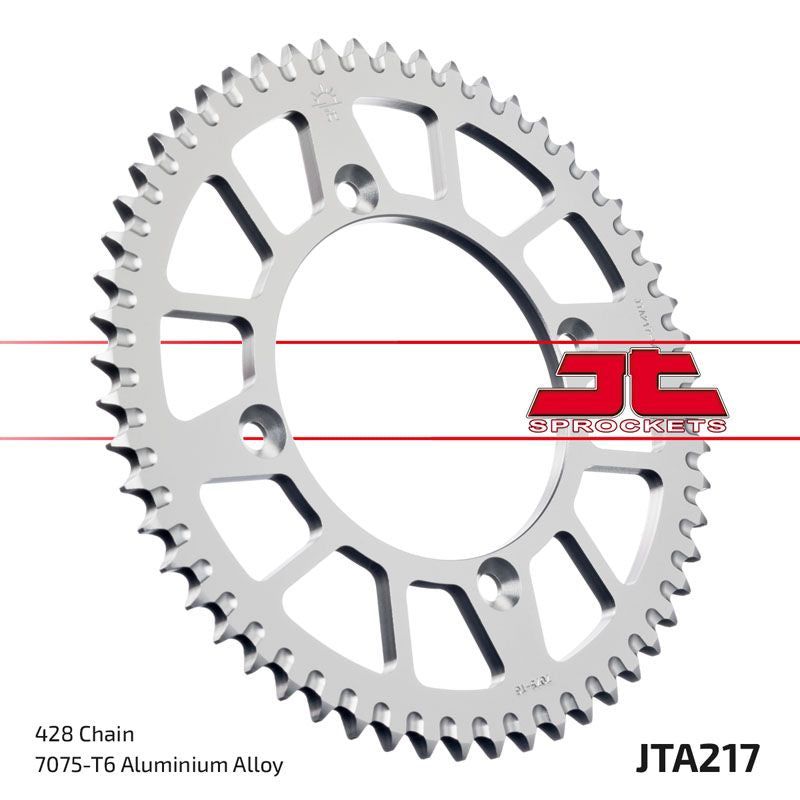 Load image into Gallery viewer, JT Sprockets Rear Racelite Aluminum Race Sprocket 55 Tooth 55T 428 Chain
