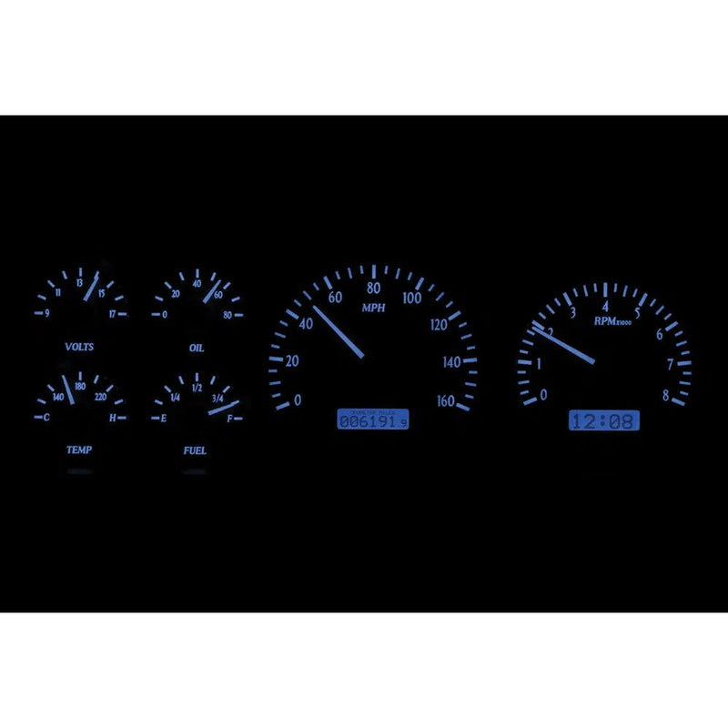 Load image into Gallery viewer, Dakota Digital 1987-1991 Ford Pickup/Bronco VHX Black Blue Display Gauge Kit VHX-87F-PU-K-B