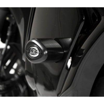 Load image into Gallery viewer, R&G Racing Black Aero Style Crash Protectors For 2011-2018 Honda CBF1000 ABS
