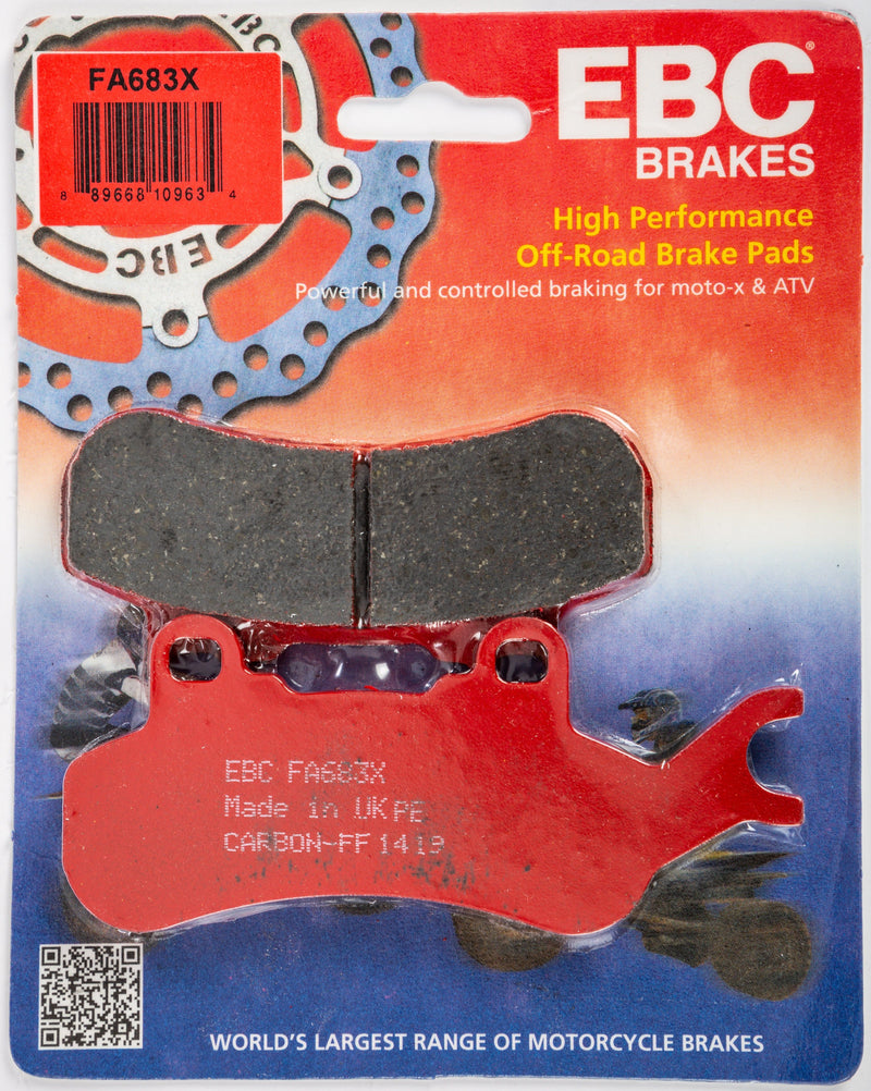 Load image into Gallery viewer, EBC 1 Pair Performance X-Series Carbon Brake Pads MPN FA683X