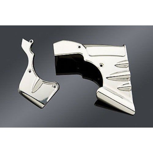 Load image into Gallery viewer, Harley FLHX 2007-2008Transmission Shroud For True Dual Headers Chrome Kuryakyn