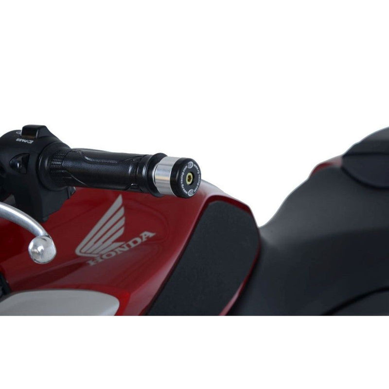 Load image into Gallery viewer, R&G Racing Black Bar End Sliders For 2018-2024 Honda CB125R