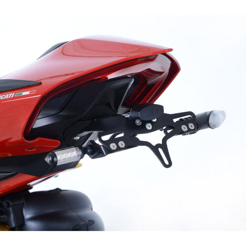 Load image into Gallery viewer, R&G Racing Black Tail Tidy License Plate Holder For 2020-2024 Ducati Panigale V2