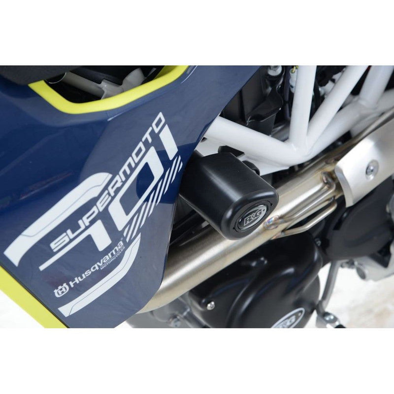 Load image into Gallery viewer, R&G Racing White Aero Style Crash Protection Bobbins For 2016-2024 Husqvarna 701 Enduro