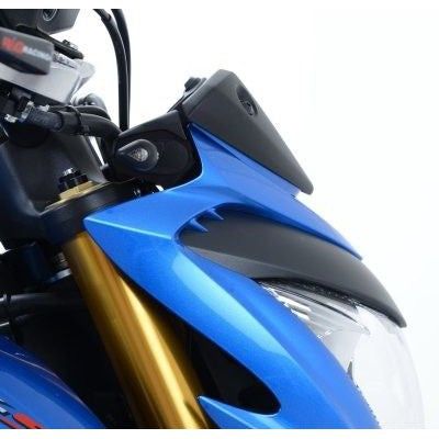 R&G Racing Black Front Indicator Adapter Kit For 2016-2017 Suzuki GSXS1000