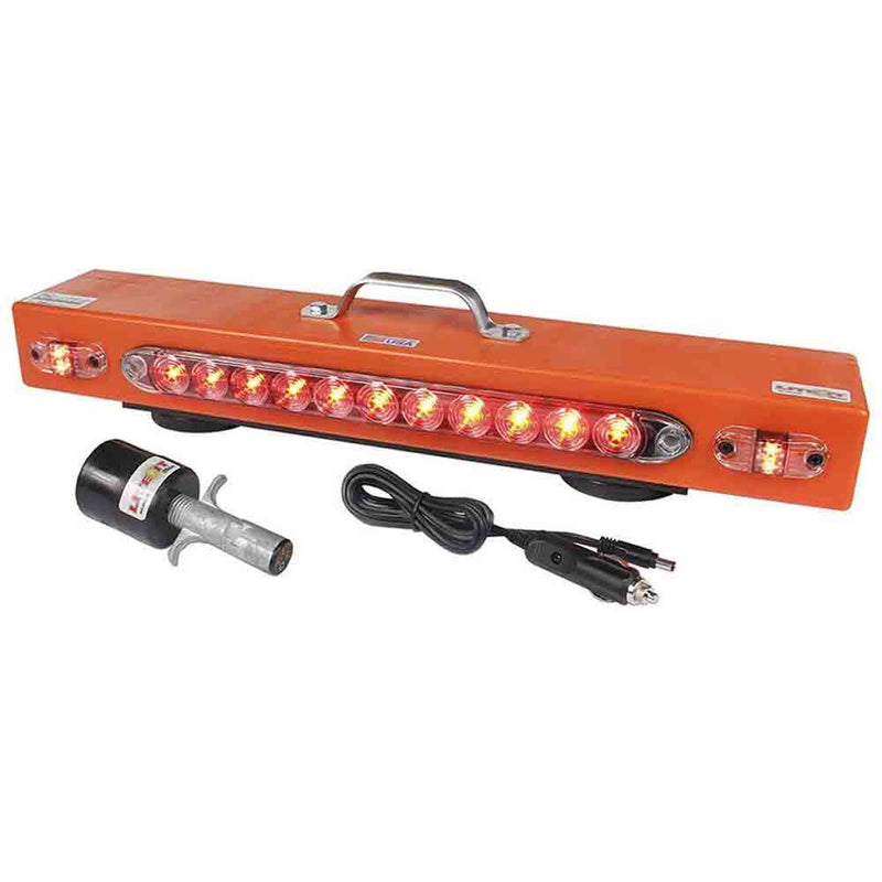 Load image into Gallery viewer, Wireless 23 inch LED Light Duty Tow Light for Vehicle Flat-Towing - 4-Way Round Style Plug