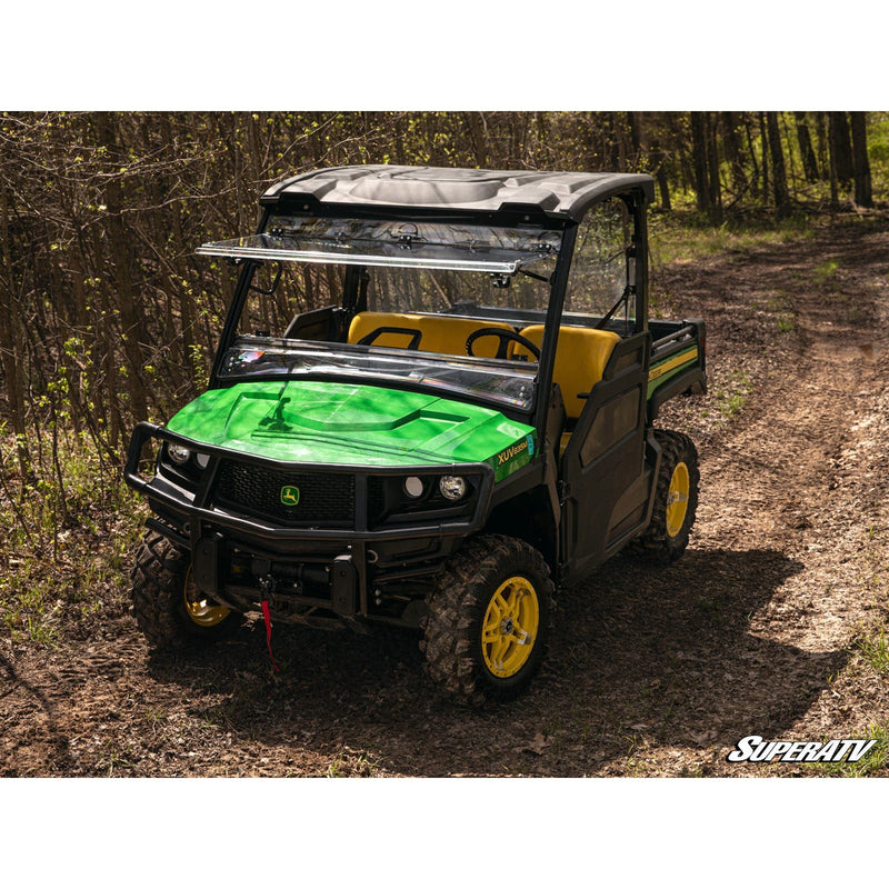 Load image into Gallery viewer, SuperATV John Deere Gator XUV 835 Scratch-Resistant Flip Windshield FWS-JD-835M-70