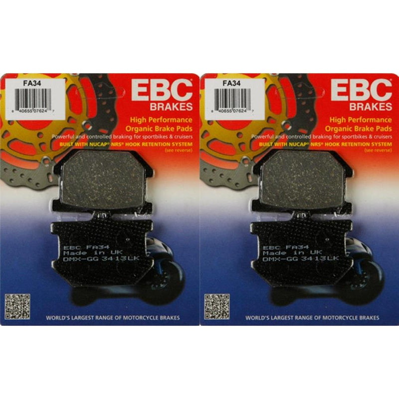 Load image into Gallery viewer, EBC Brake Pad Kit FA34 for Yamaha XV920RH/RJ 1981-1982