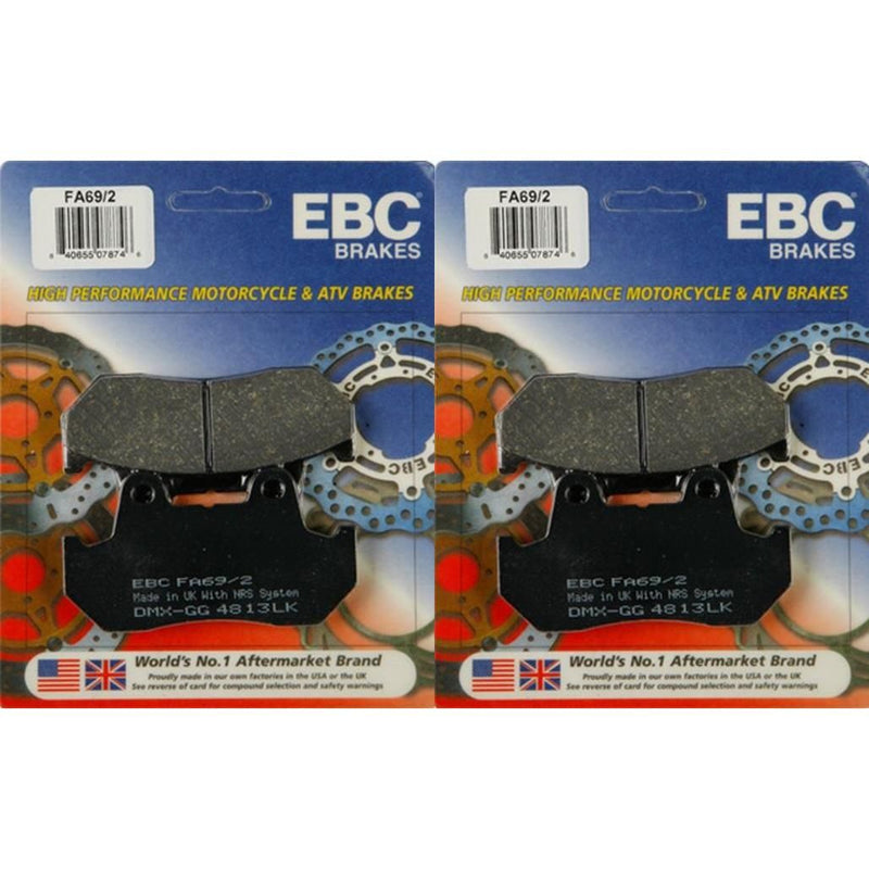 Load image into Gallery viewer, EBC Brake Pad Front Kit FA69/2 for Honda Gold Wing 1100 Aspencade 1982-1983