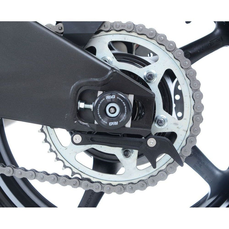 Load image into Gallery viewer, R&G Racing Black Swingarm Protectors For 2009-2024 Yamaha YZF R1