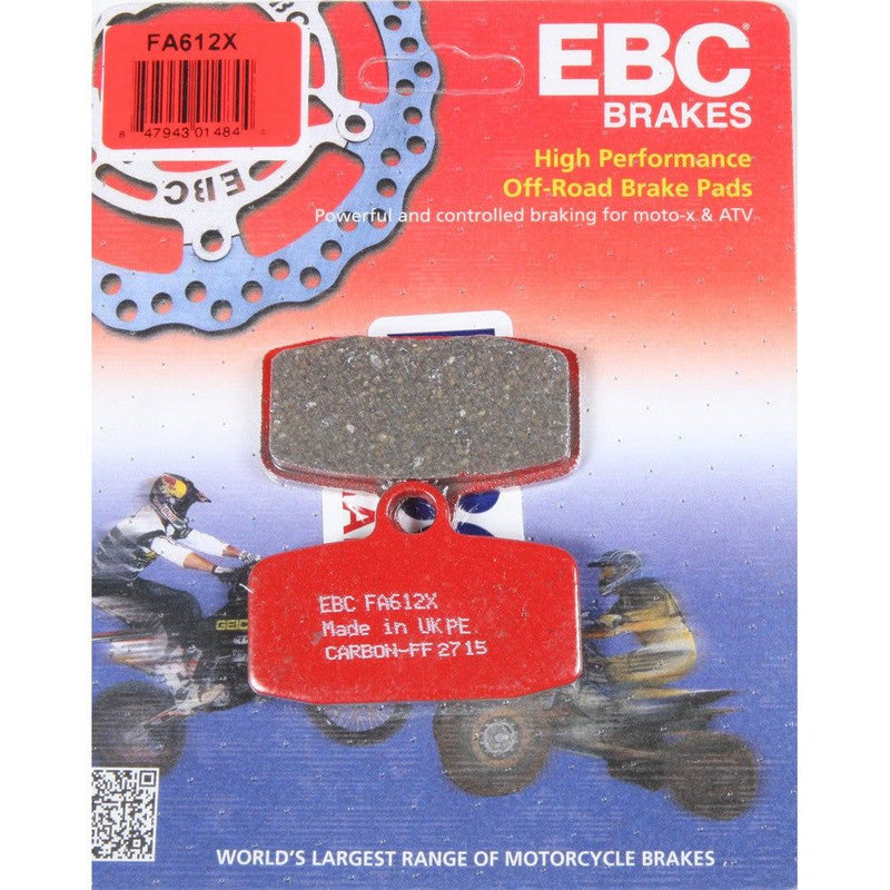 Load image into Gallery viewer, EBC 1 Pair Performance X-Series Carbon Brake Pads MPN FA612X