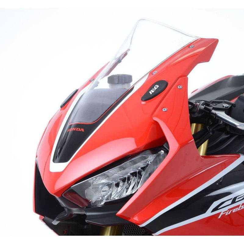 Load image into Gallery viewer, R&G Racing Black Mirror Delete Blanking Plates For 2017-2019 Honda CBR1000RR SP