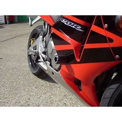 Load image into Gallery viewer, R&G Racing Black Classic Style Crash Protectors For 2003-2006 Honda CBR600RR