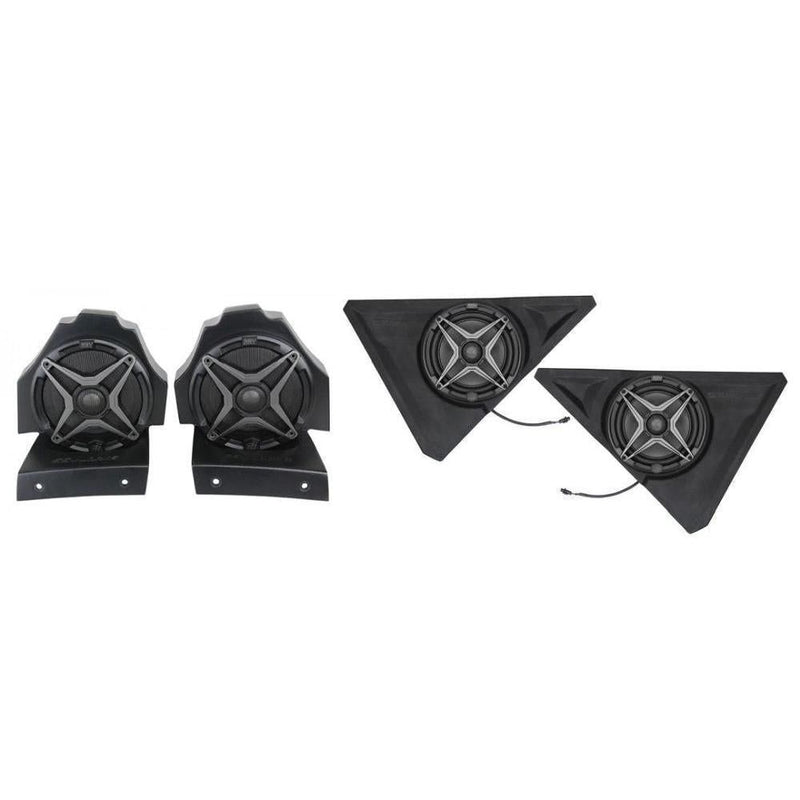 Load image into Gallery viewer, SSV Works Behind Seat 6.5" Speaker Pods With Front 8" Speaker Pods For Polaris Slingshot 15-21