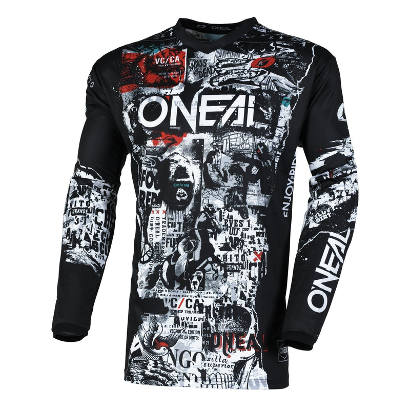 Load image into Gallery viewer, Motocross Jersey 242 O'Neal Element Attack Black / White Motocross Jersey
