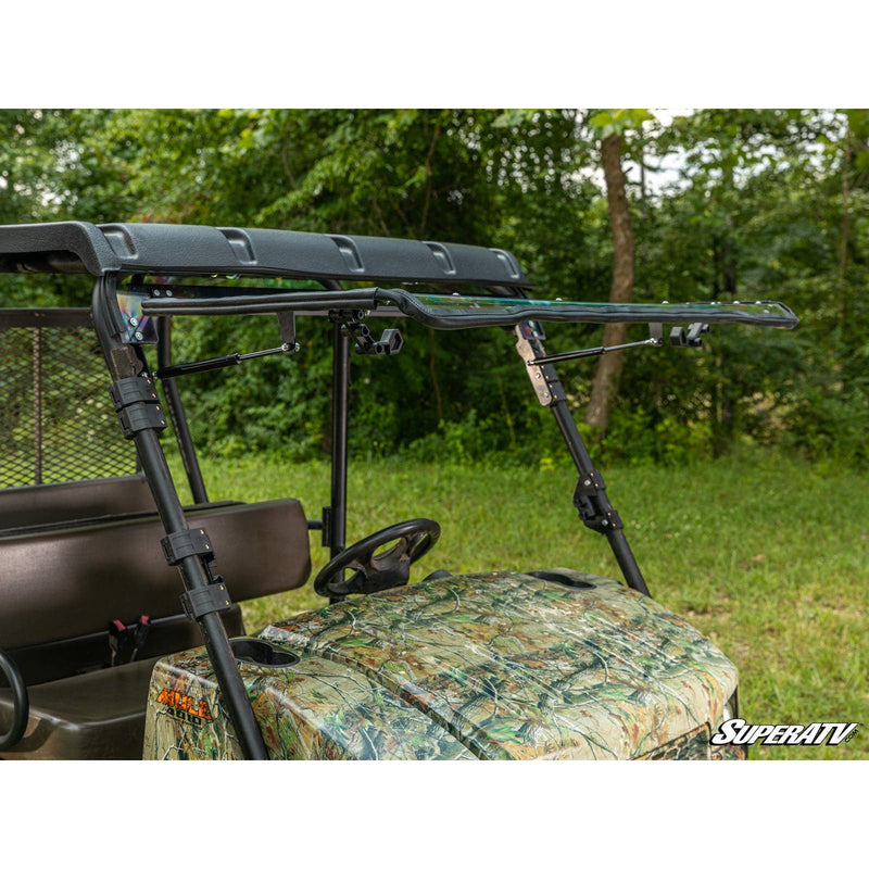 Load image into Gallery viewer, SuperATV Kawasaki MULE 4000/4010 Scratch-Resistant Flip Windshield FWS-K-MULE-4010-70