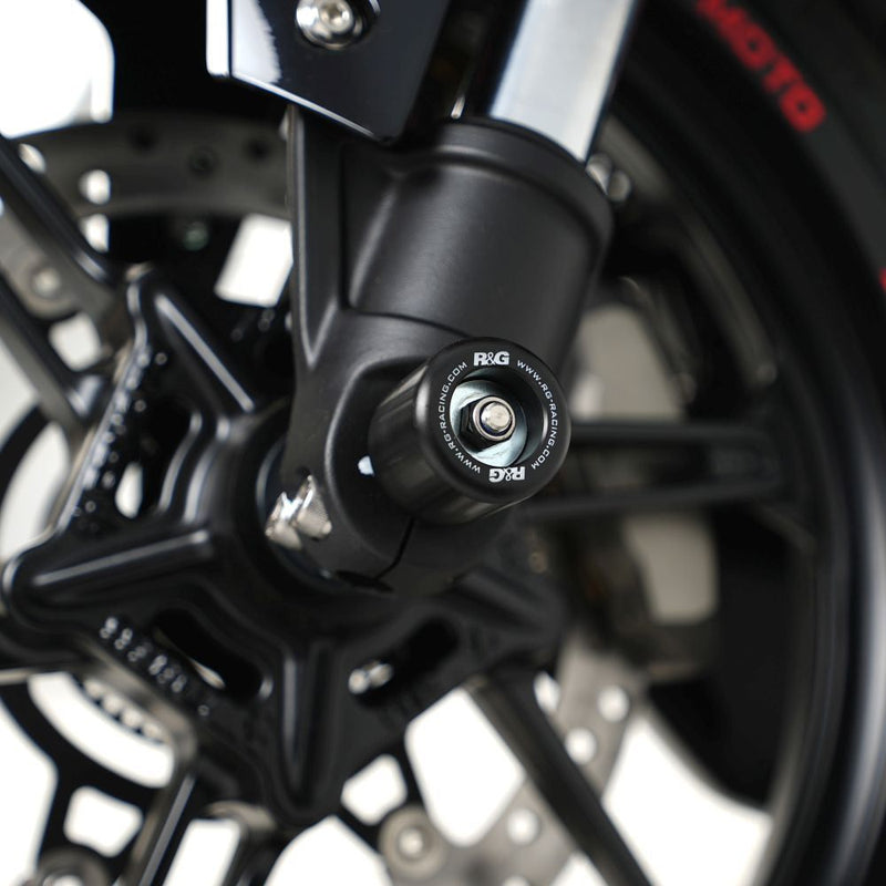 Load image into Gallery viewer, R&G Racing Black Fork Protectors For 2023-2024 CF-Moto 450SR