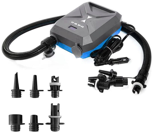Flated Electric Air-Pump kIt - 12 Volt DC Plug - 13 Foot Cord