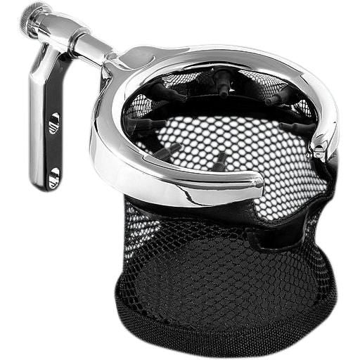 Load image into Gallery viewer, Harley FLHTK 2010-2014Clutch/Brake Perch Drink Holder w/Basket Chrome Kuryakyn