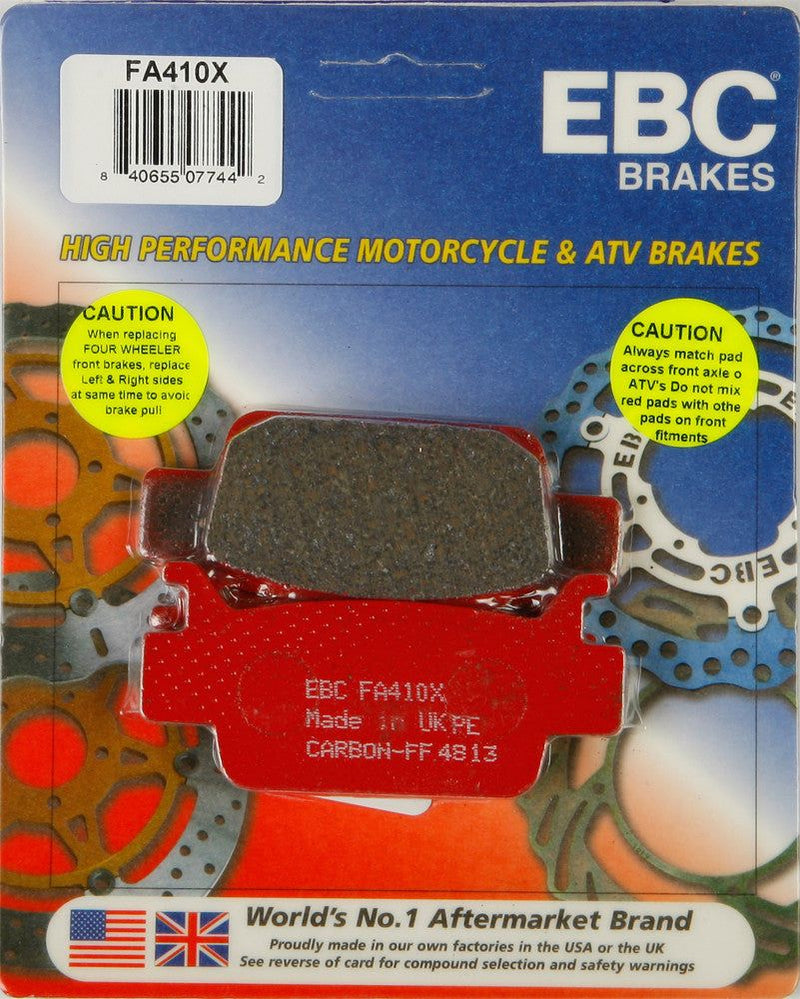 Load image into Gallery viewer, EBC 1 Pair Performance X-Series Carbon Brake Pads MPN FA410X