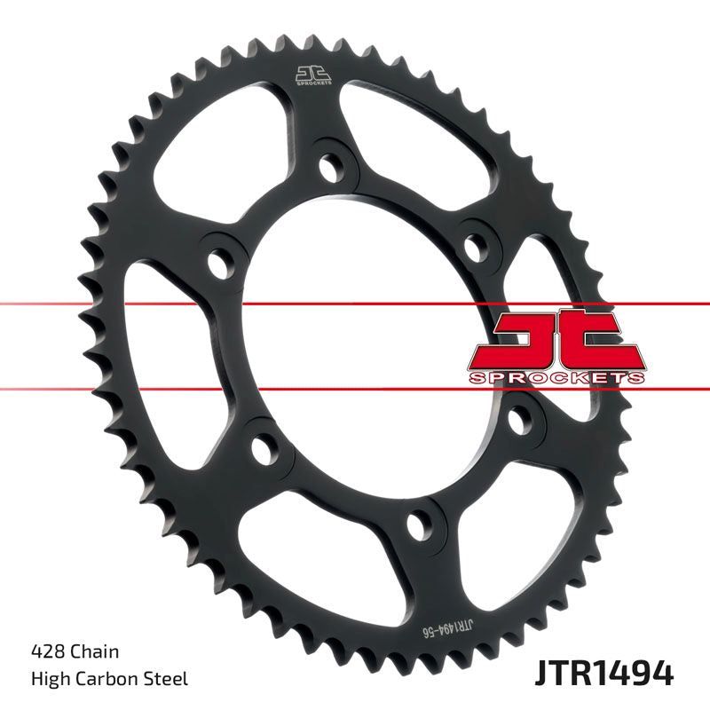 Load image into Gallery viewer, JT Sprockets Front Steel Sprocket 56 Tooth 56T 428 Chain For Kawasaki BX125 AKF,AKFA 125 Ninja 2019 JTR1494.56